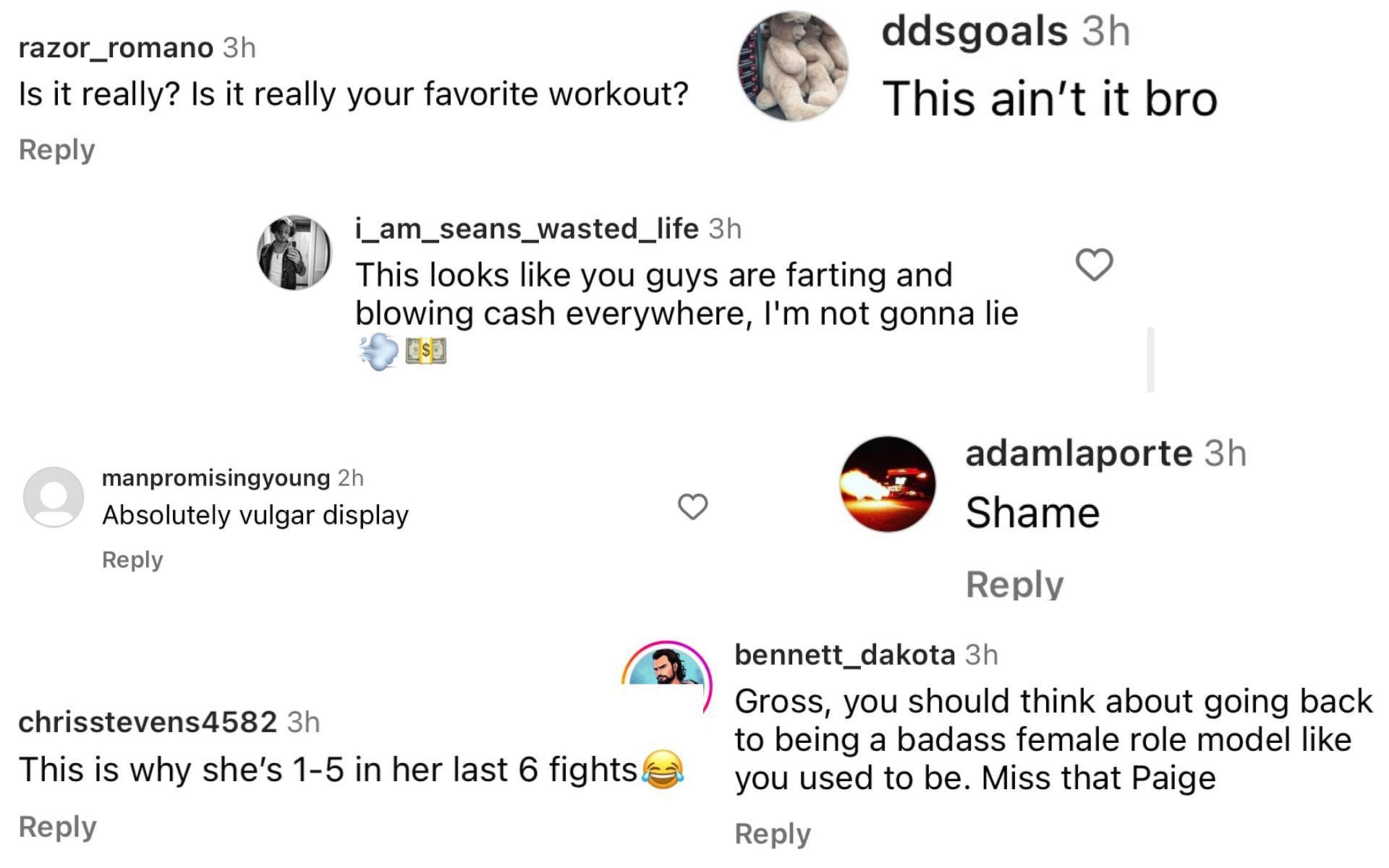 Instagram comments