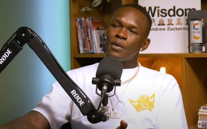 "Hey Theo, bad idea" - Israel Adesanya talks about how he is grateful that he found fame after he was matured
