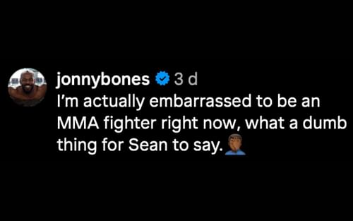 Jon Jones' comment