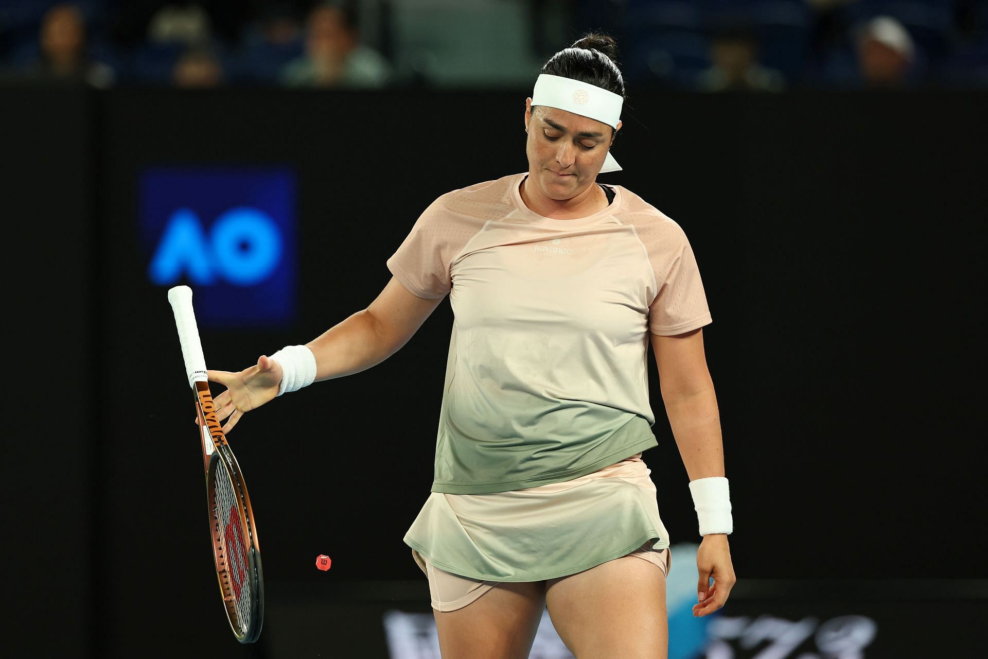 Ons Jabeur shows dejection: 2024 Australian Open