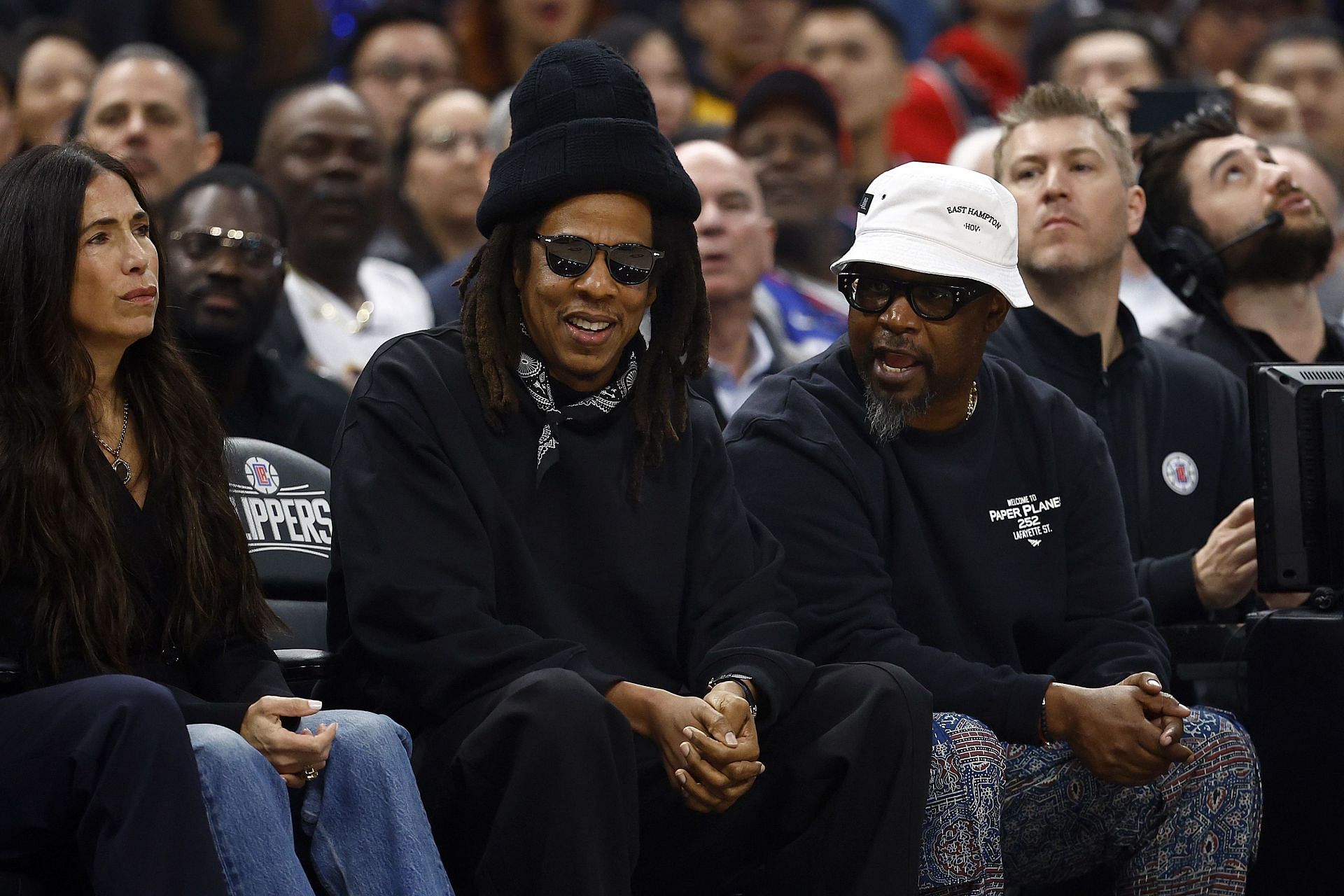 Jay-Z watched the LA Lakers beat the LA Clippers on Wednesday.