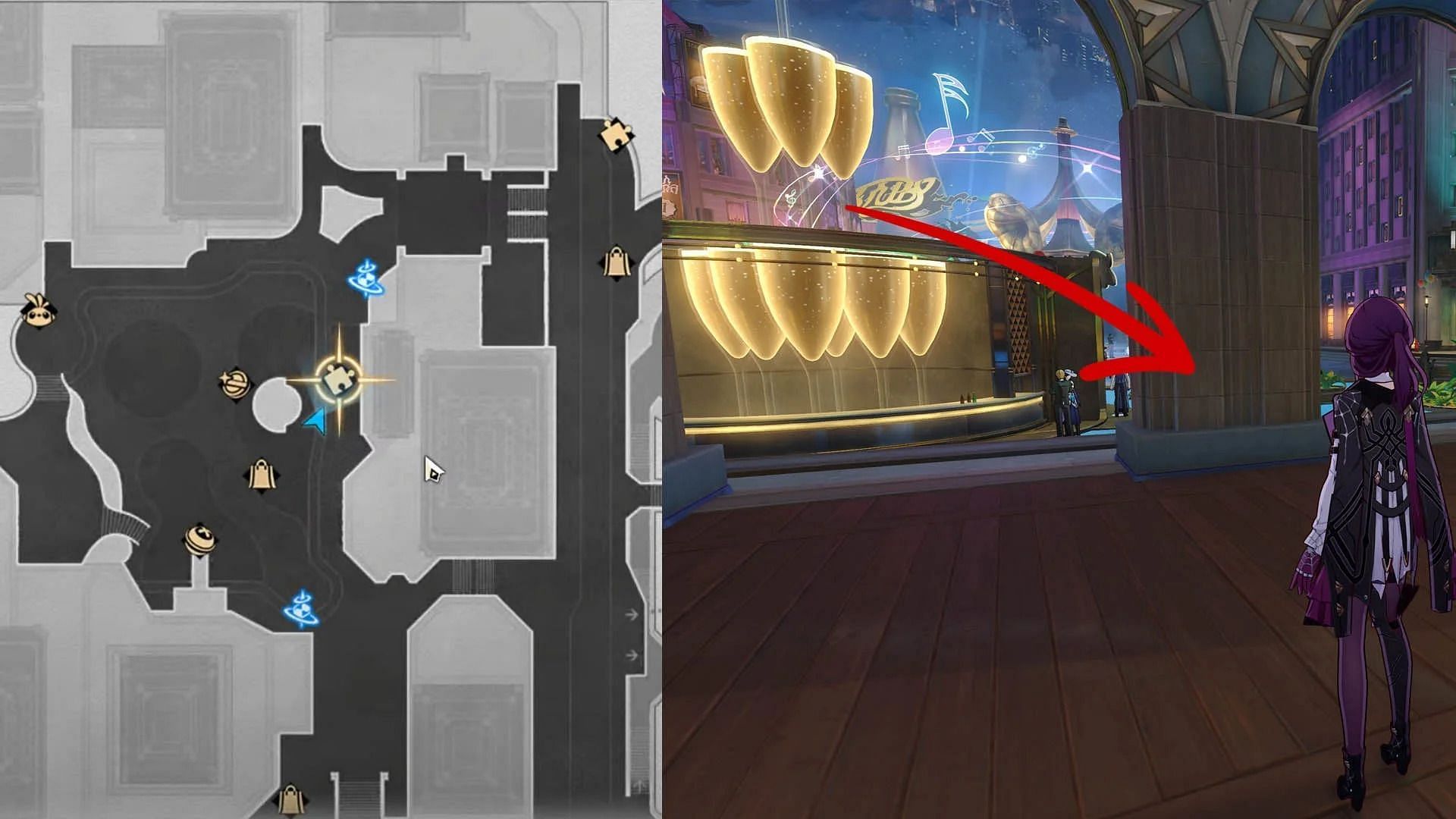 Location of Puzzle 2 in Star Rail (Image via HoYoverse)