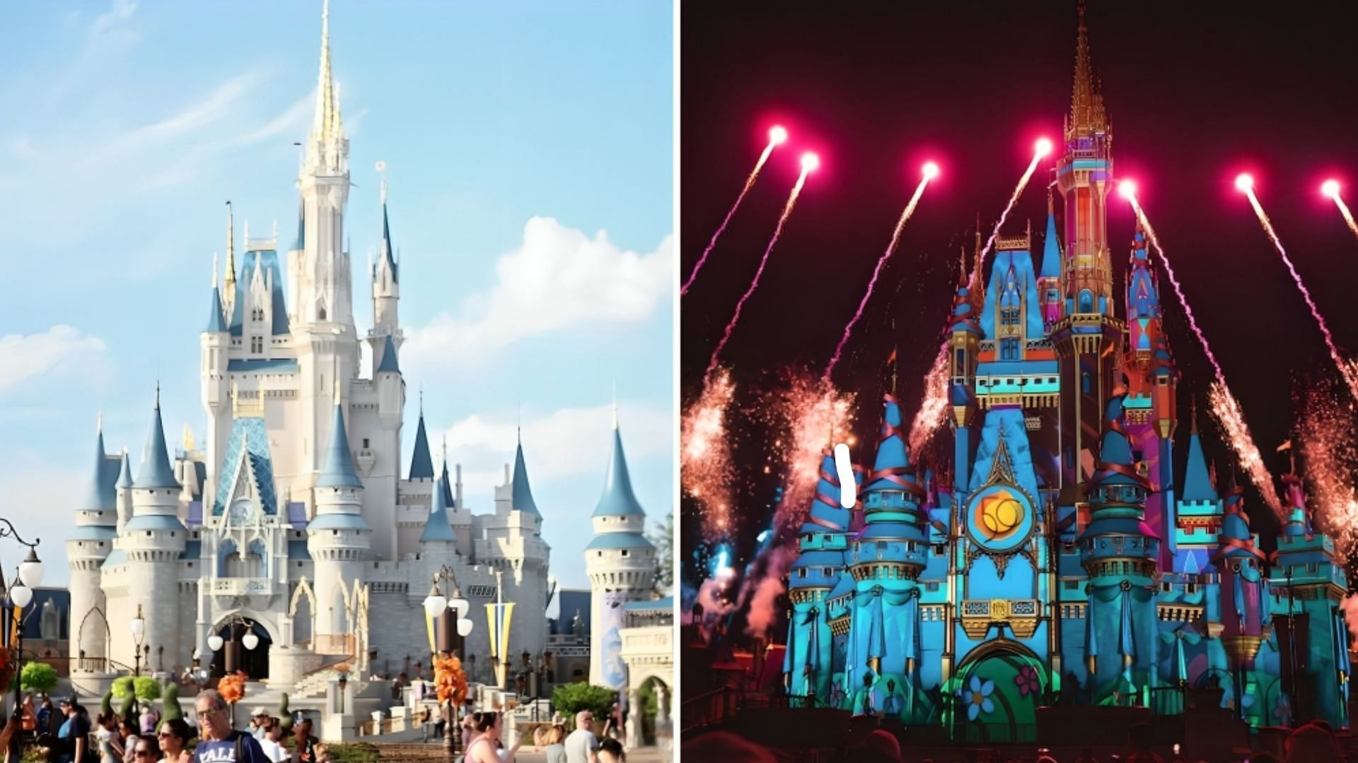 The rumor of Disney World&rsquo;s Cinderella Castle being burned down is false (Images via Pexels/Leah Newhouse and juan mendez)