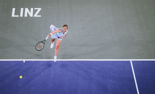 Jelena Ostapenko at the Upper Austria Ladies Linz 2024 - Getty Images