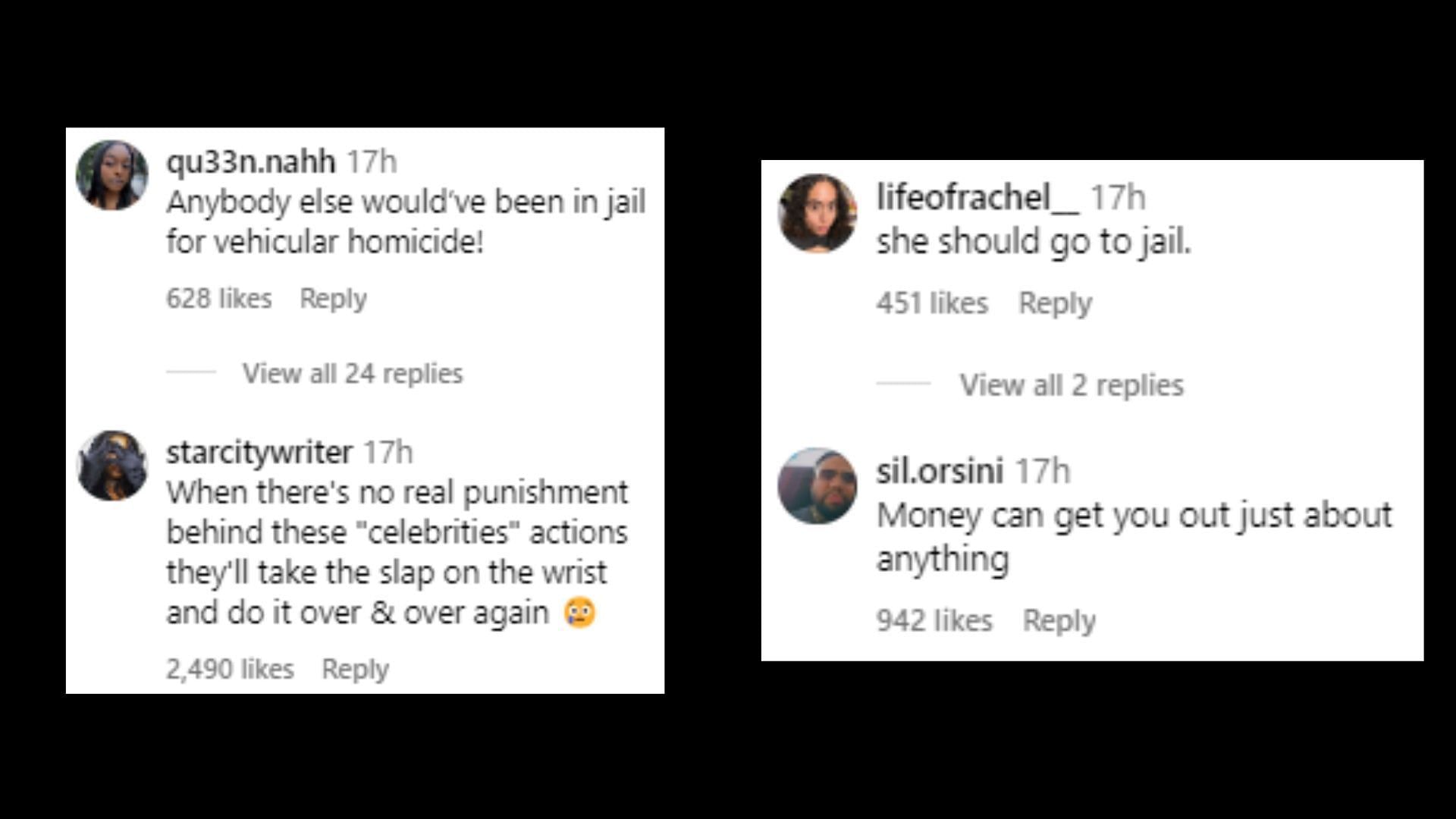 Netizens react to Danielle&#039;s sentencing (Image via theshaderoom/Instagram)