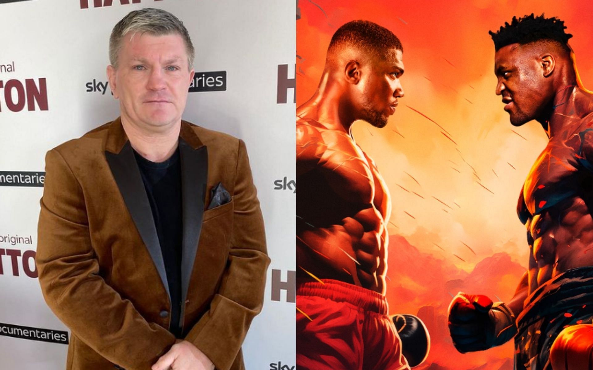 Ricky Hatton has given his thoughts on Anthony Joshua vs. Francis Ngannou [Images via @AnthonyJoshua and @Rickyhitmanhatton on Instagram]