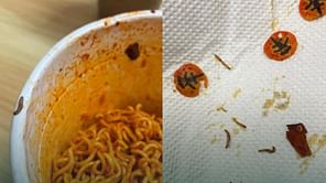 Woman finds Maggots in Shin Ramyun Instant Noodle Cup