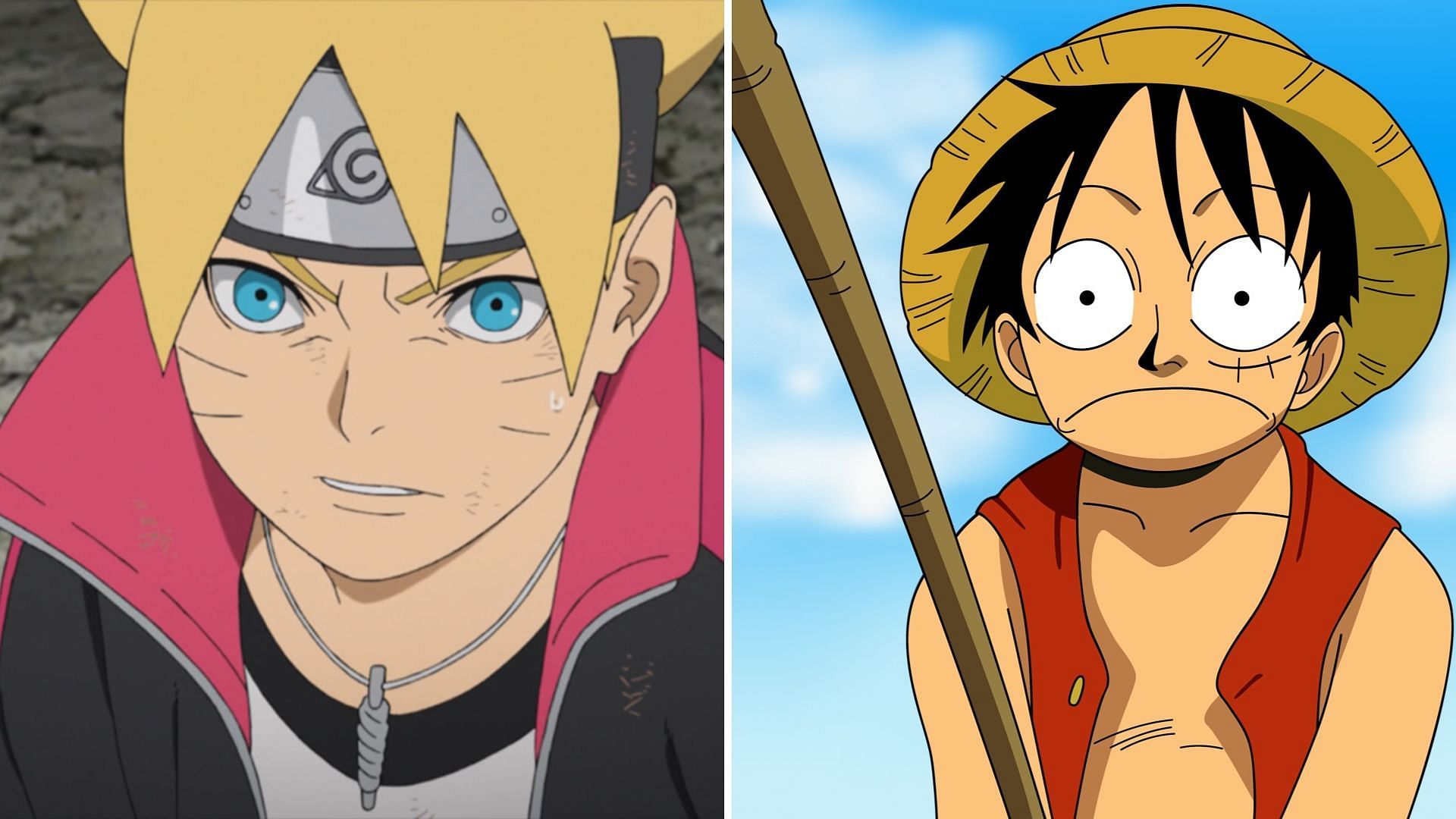 Uzumaki Boruto and Monkey D. Luffy (Image via Sportskeeda)