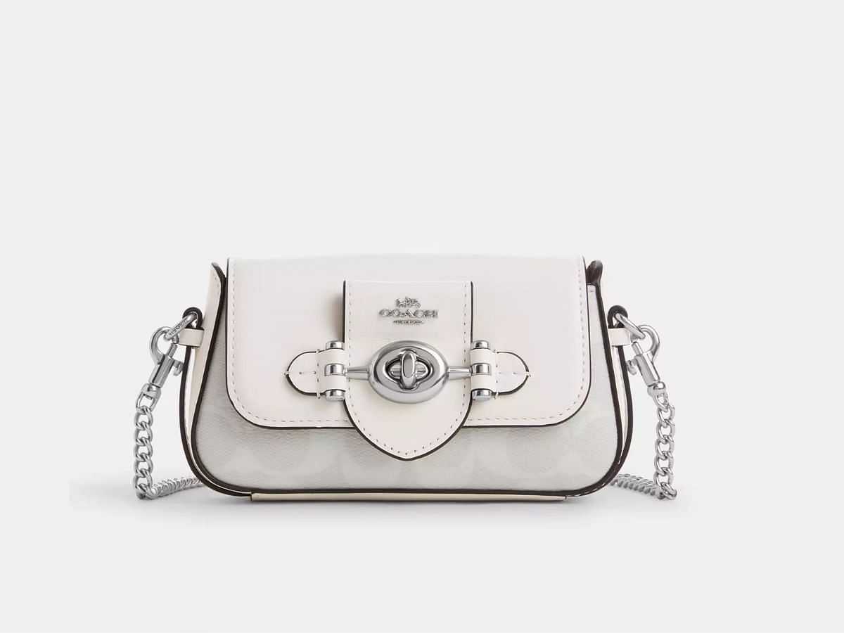 The Brie mini signature canvas bag (Image via Coach)