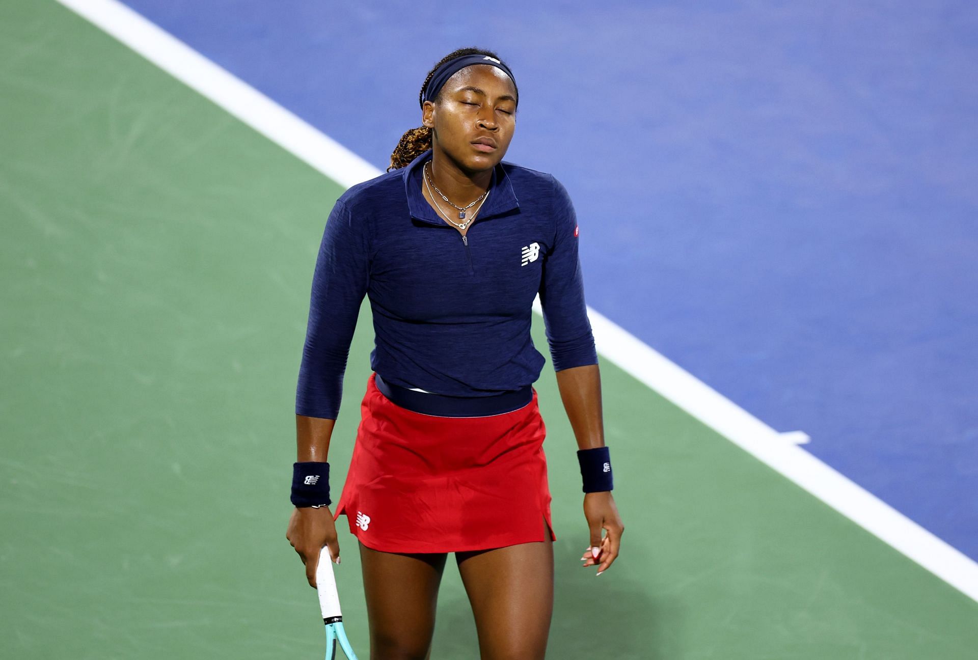 Coco Gauff at the 2024 Dubai Duty Free Tennis Championships