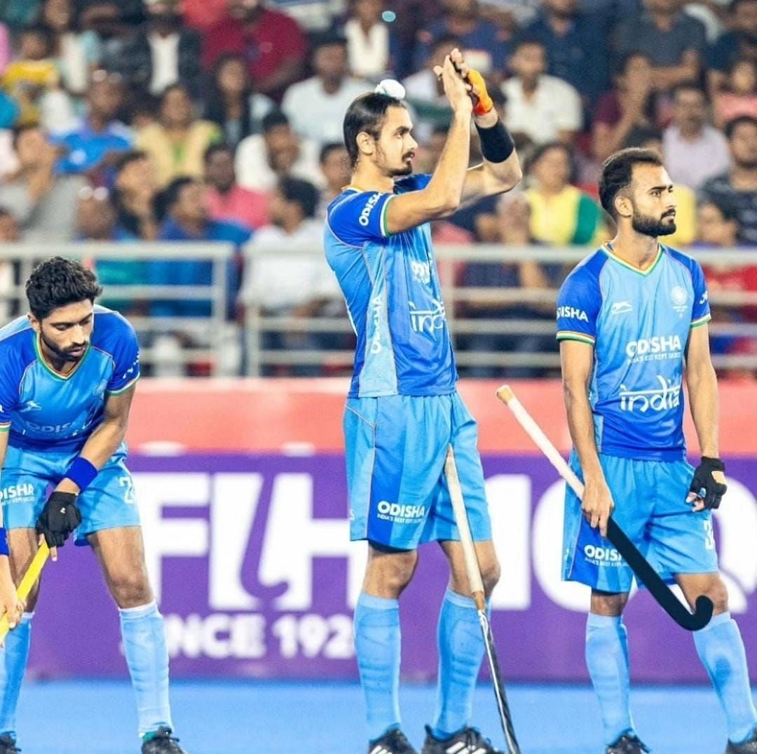 Indian forward Araijeet Singh Hundal (Credit: Hockey India/X)
