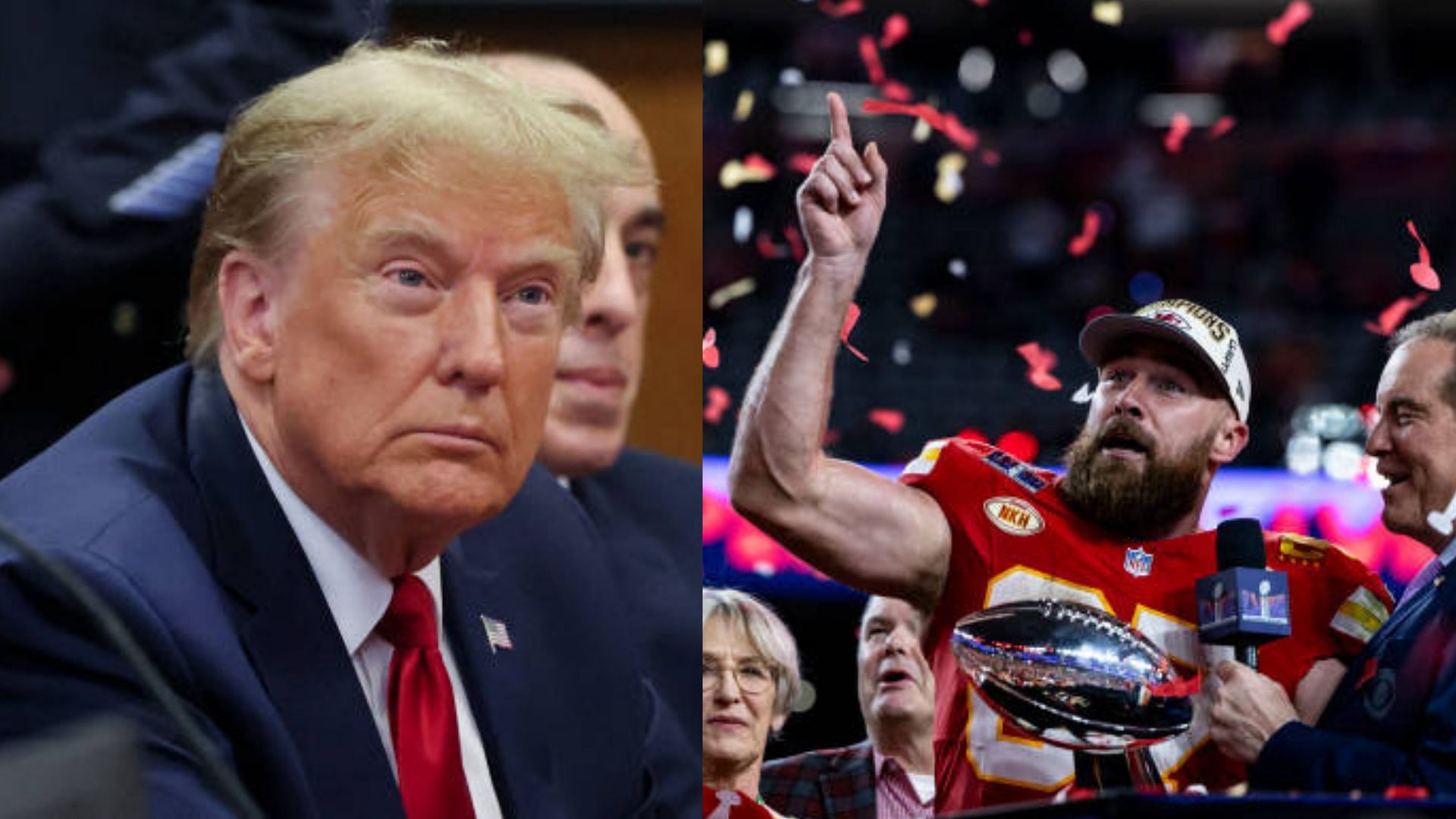 Did Travis Kelce express his feelings over former President Donald Trump?