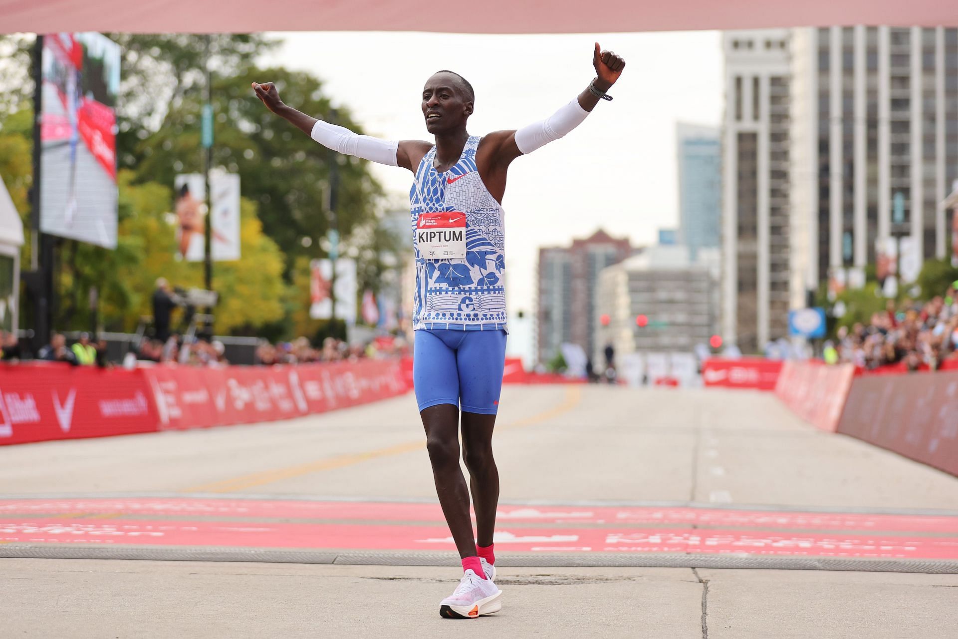 Kelvin Kiptum at 2023 Chicago Marathon