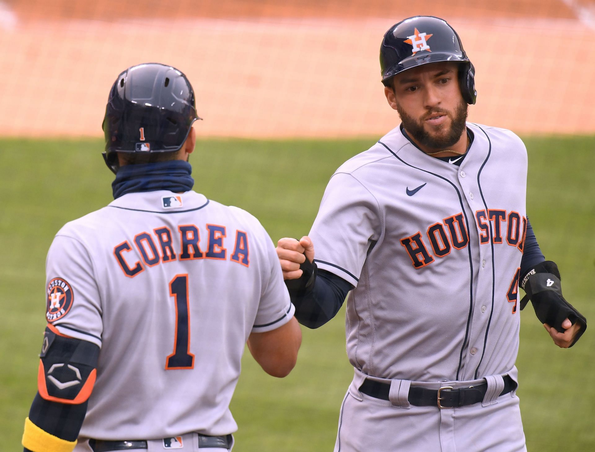 Geroge Springer Houston Astros vs. Los Angeles Dodgers (Image via Getty)