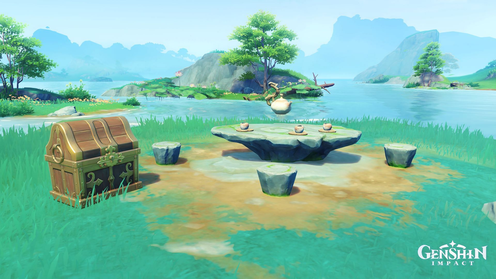 Ancient Tea Cup locations and hidden achievement guide (Image via HoYoverse)