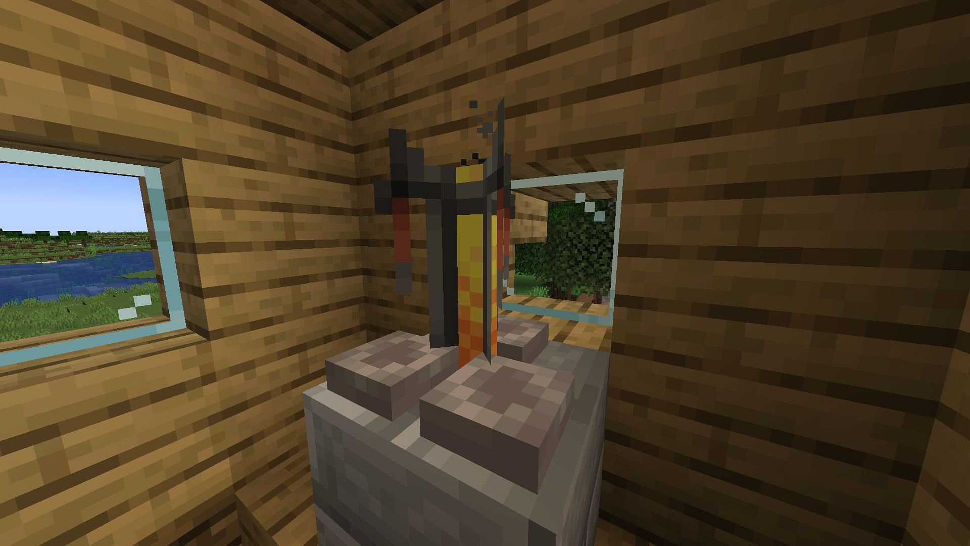 A brewing stand is key to making potions in Minecraft (Image via Mojang Studios)