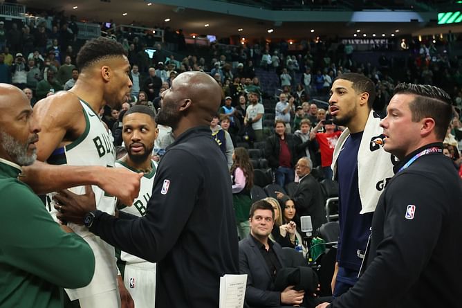 "What up Mr League Fits": Giannis Antetokounmpo seemingly buries the hatchet with Tyrese Haliburton over game ball conundrum