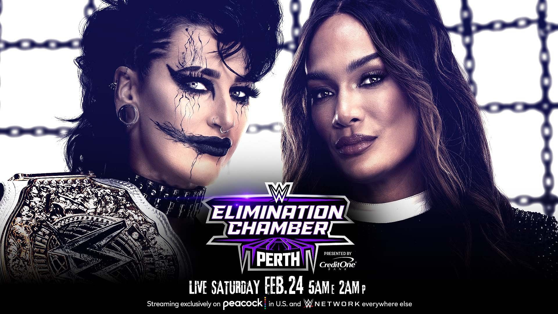Rhea Ripley will battle Nia Jax at WWE Elimination Chamber Perth