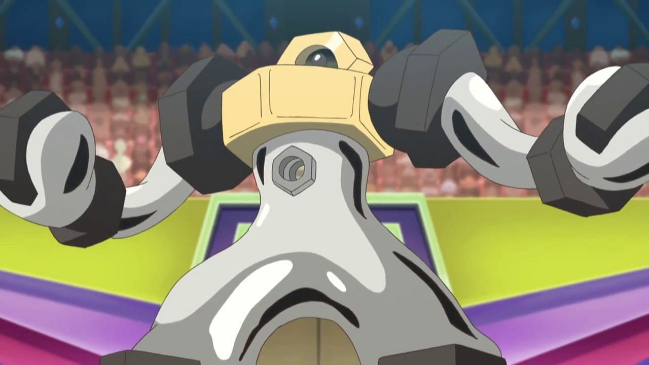 Melmetal as seen in the anime (Image via The Pokemon Company)