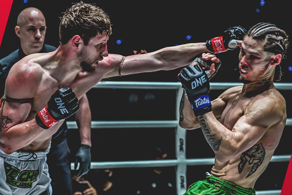 Luke Lessei and Eddie Abasolo - Photo by ONE Championship