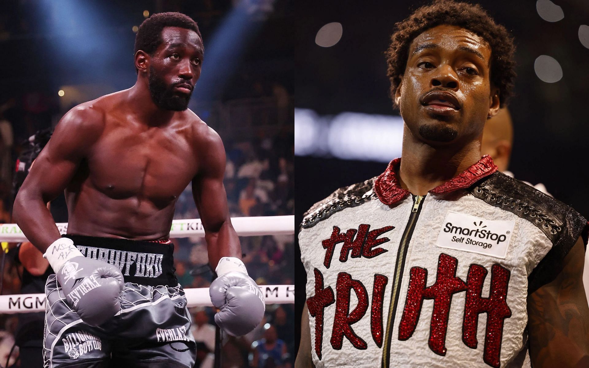 Terence Crawford (left) looks into the future following Errol Spence Jr. (right) rematch period expiring [Images Courtesy: @GettyImages]