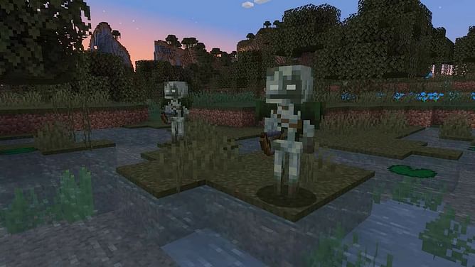"It looks sick": Minecraft players discuss the new bogged skeleton mob
