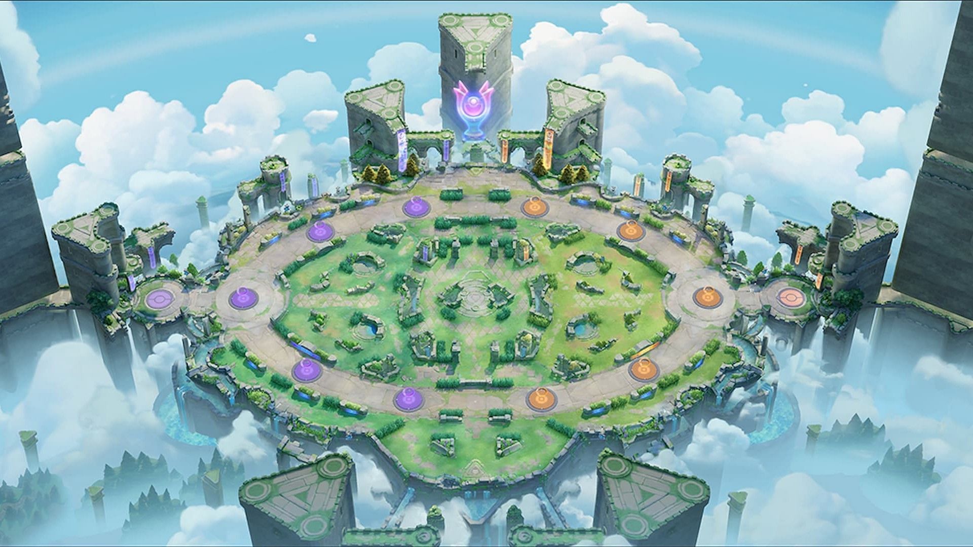 Theia Sky Ruins is the current map in the game (Image via The Pokemon Company)