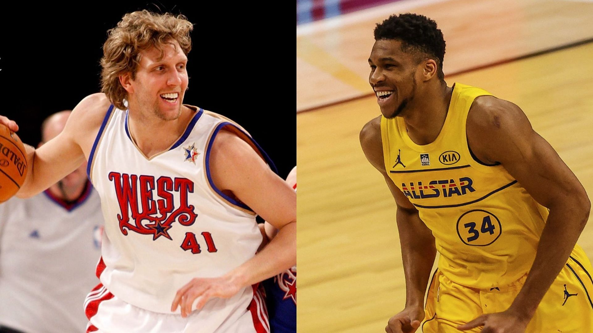 Dirk Nowitzki and Giannis Antetokounmpo are among the foreign players with the most appearances in the All-Star Game
