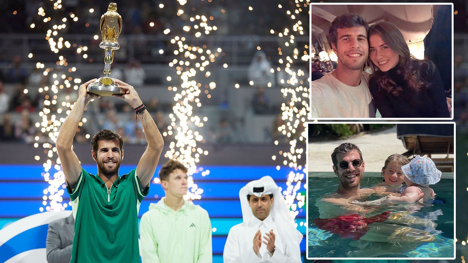Karen Khachanov sent a heartfelt message to his family after winning the Qatar Open title