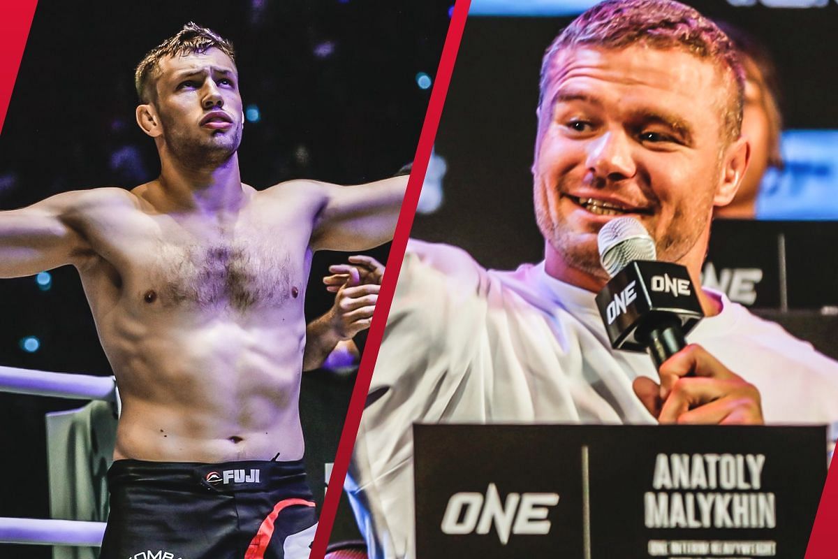 Reinier de Ridder (L) admits he underestimated the power of Anatoly Malykhin (R) in their first encounter. -- Photo by ONE Championship