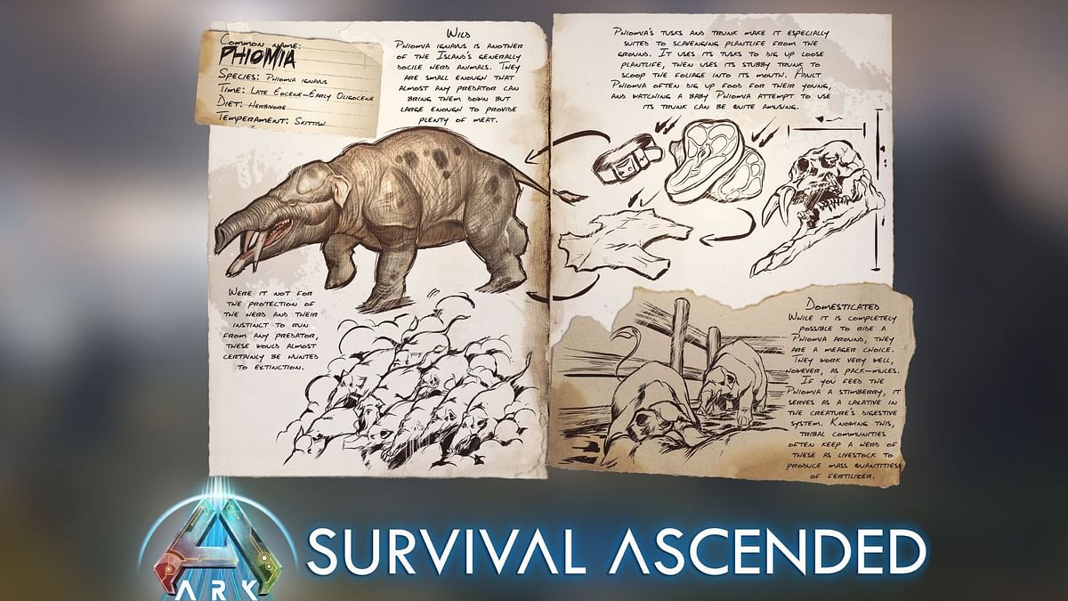 ARK Survival Ascended Phiomia taming guide