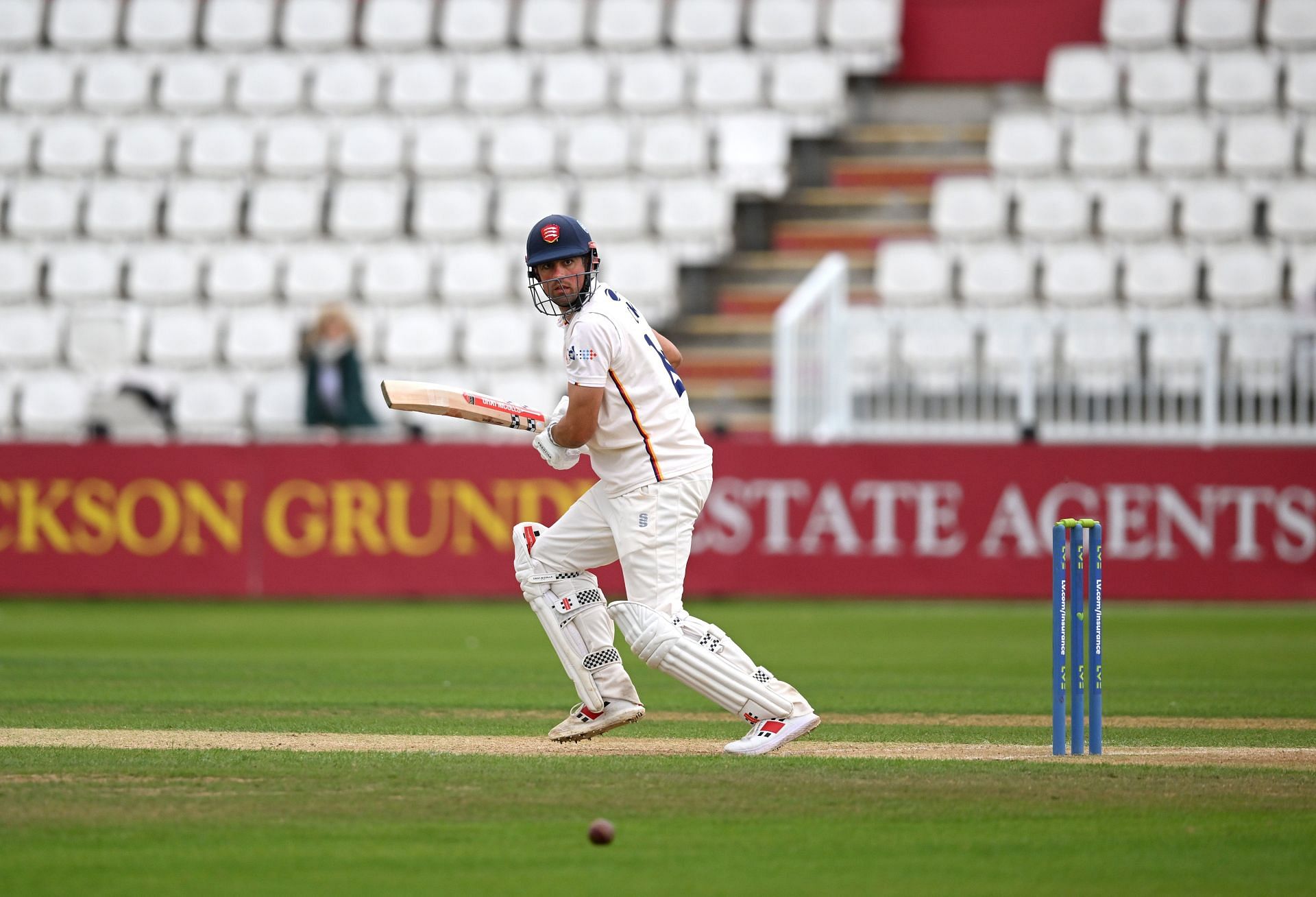 Sir Alastair Cook in action in county cricket.
