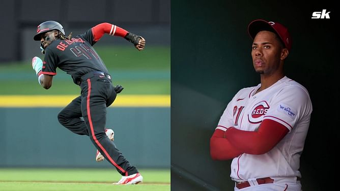 "[He] can pay for that with the change in his couch cushions" - MLB fans react to Elly De La Cruz inadvertently breaking Hunter Greene's car window