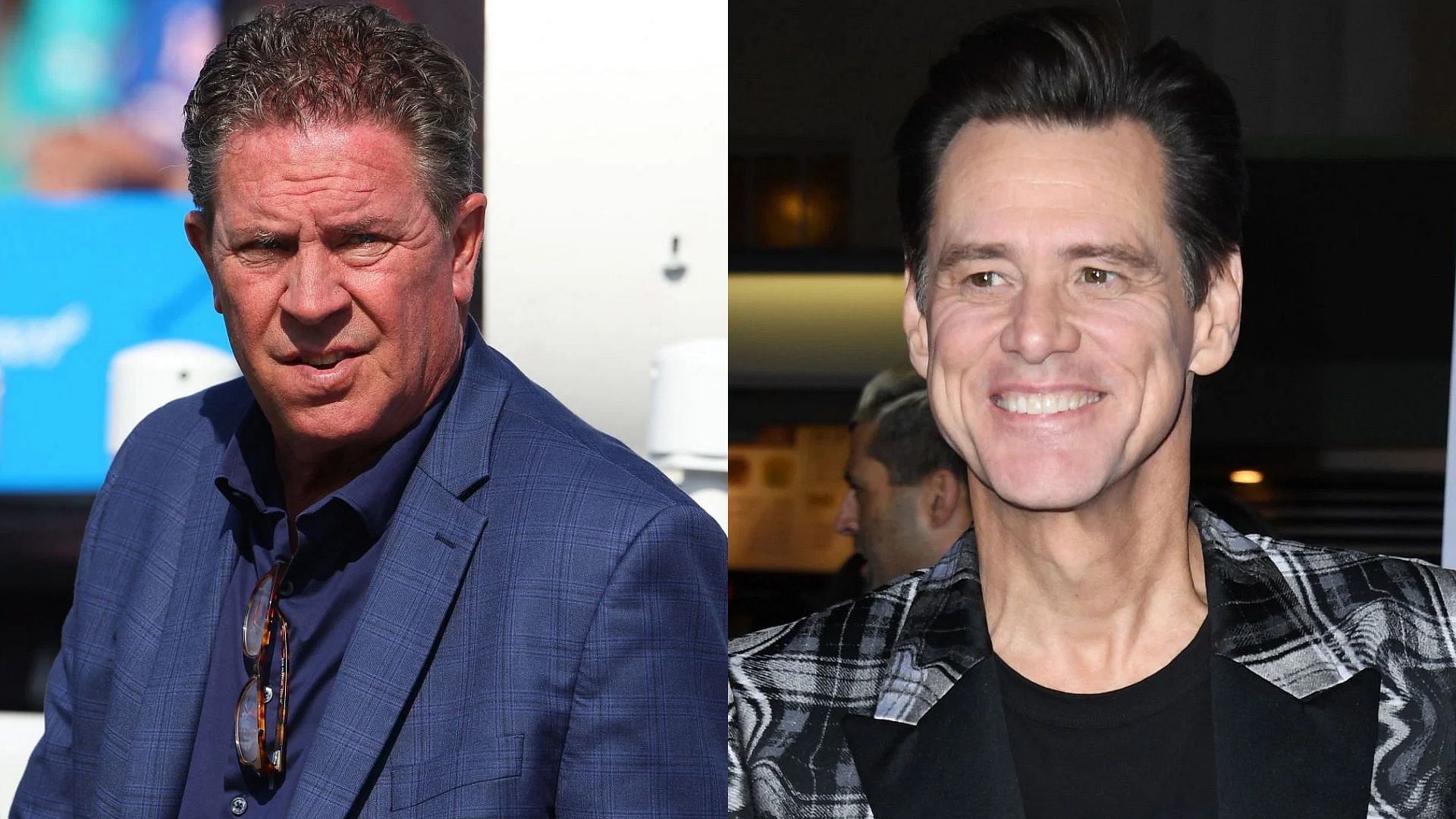 Pro Football Hall of Famer Dan Marino and comedian Jim Carrey