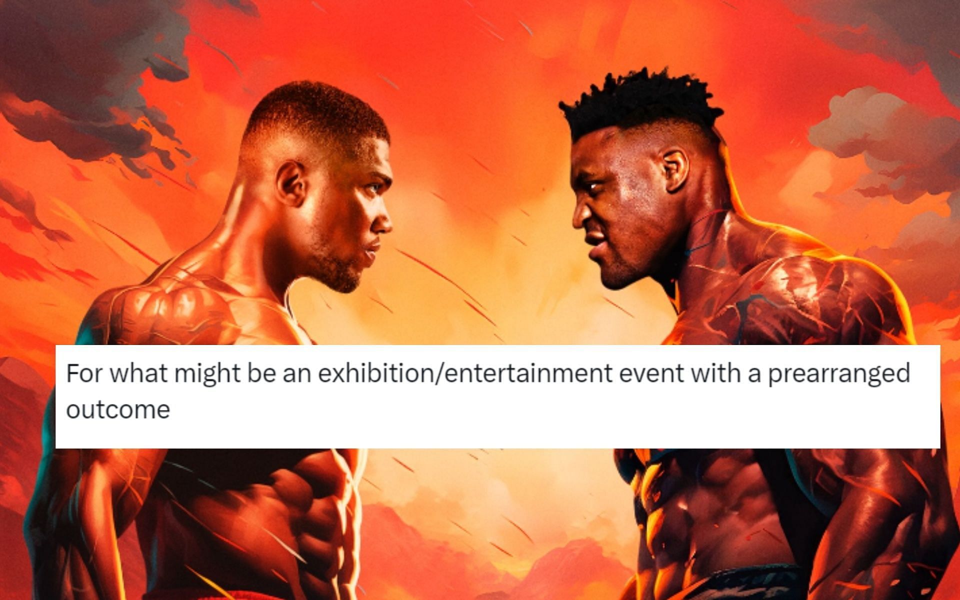 Anthony Joshua vs. Francis Ngannou will go down on March 8. [Image via @AnthonyJoshua on Instagram]