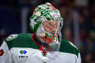 Filip Gustavsson of the NHL's Minnesota Wild