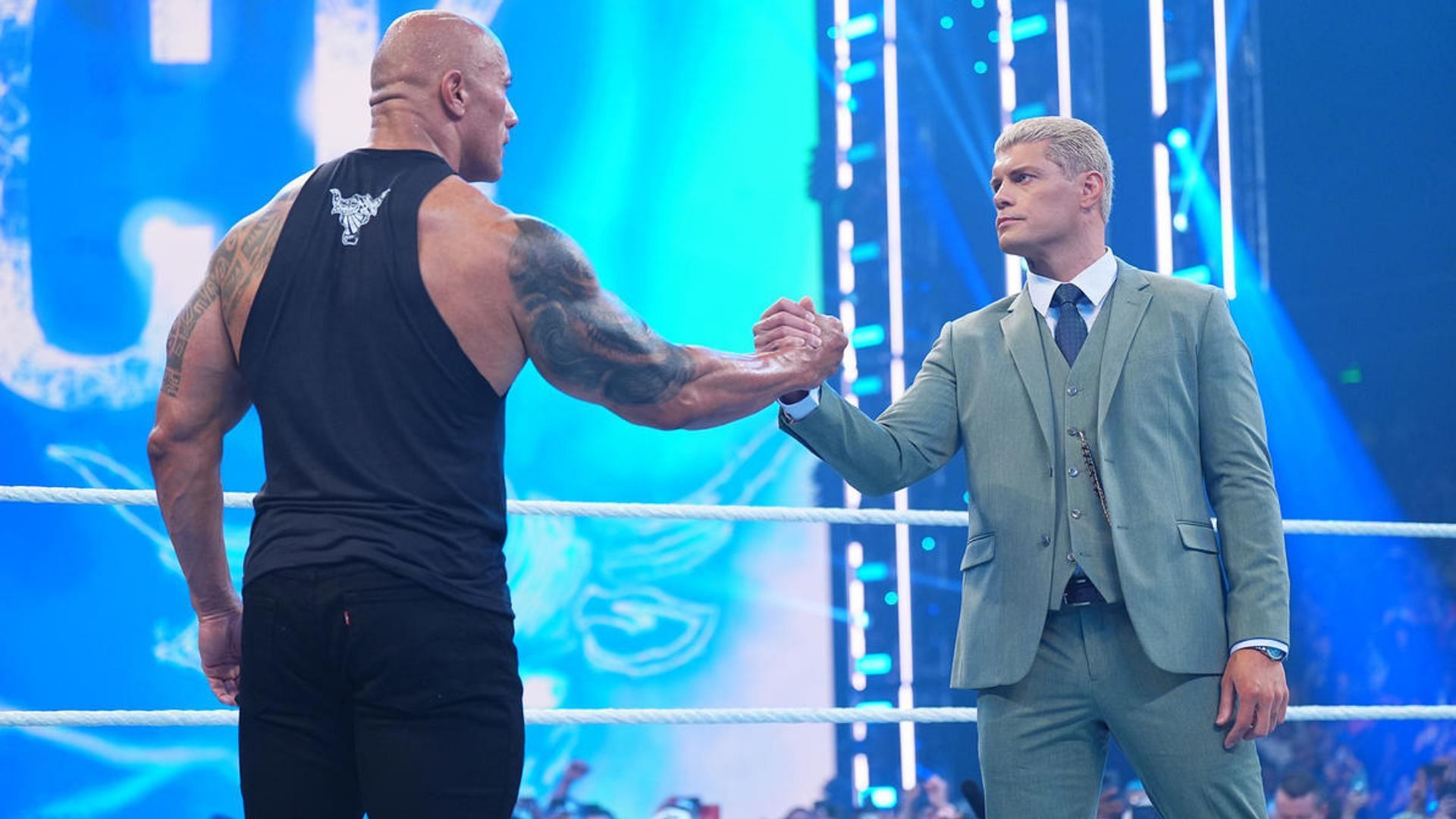 The Rock and Cody Rhodes on Friday Night SmackDown!