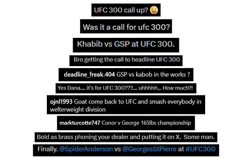 Credits: @Georges St-Pierre on X