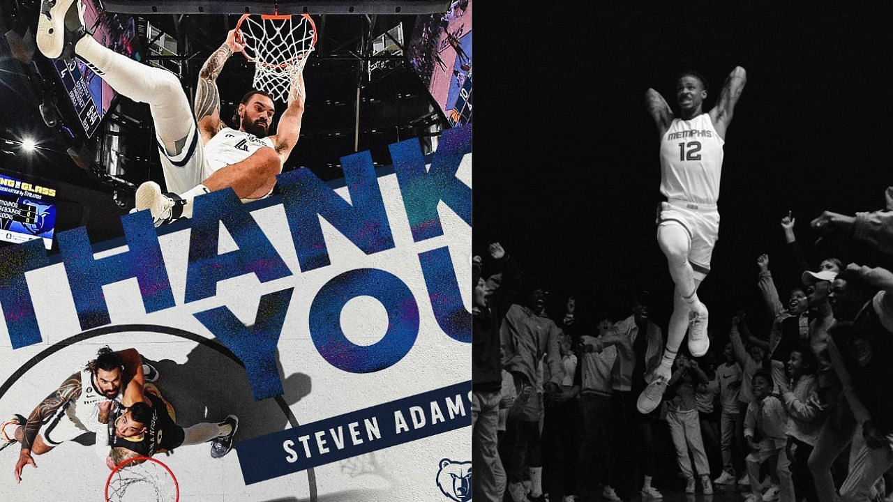 Ja Morant shows appreciation to Steven Adams on Instagram.