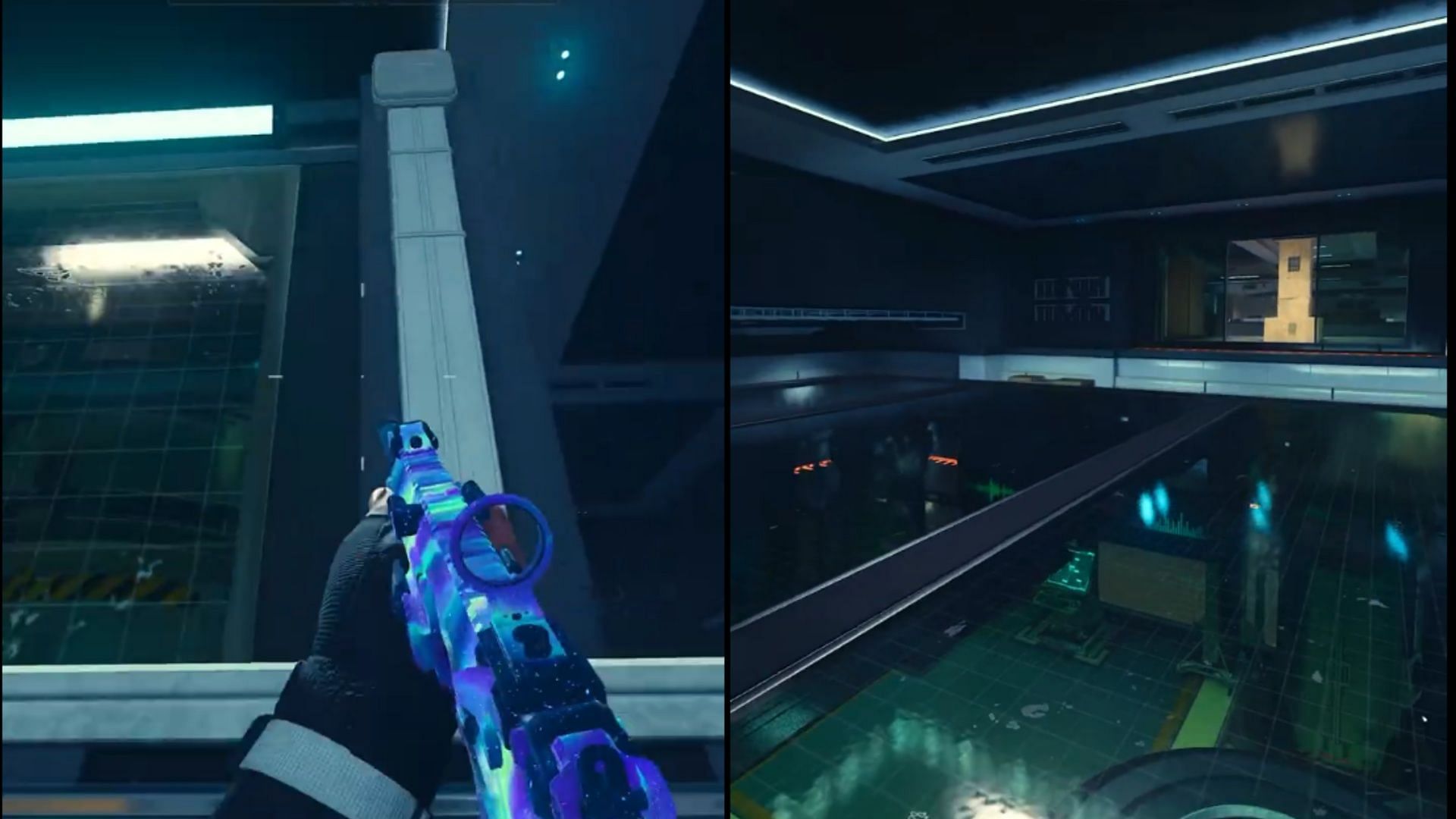Climbing up the glass chamber (Image via Activision || YouTube/Espresso)