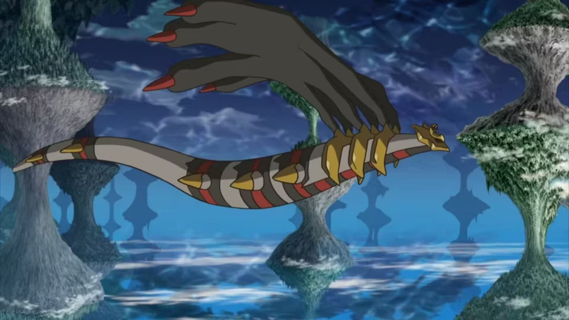 Giratina Origin in the anime (Image via TPC)