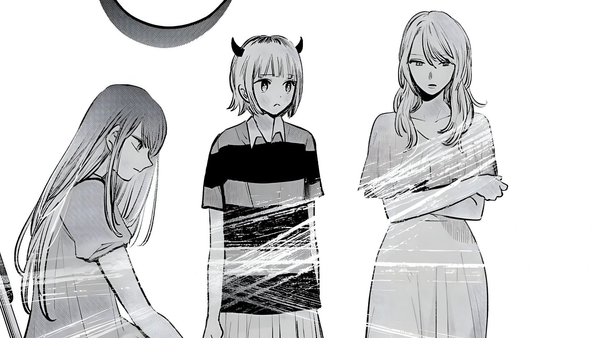 Akane, Mem-Cho, and Miyako in Oshi no Ko chapter 141 (Image via Shueisha)
