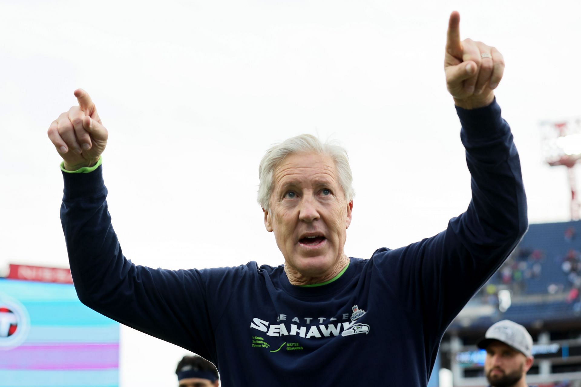 Pete Carroll at Seattle Seahawks v Tennessee Titans