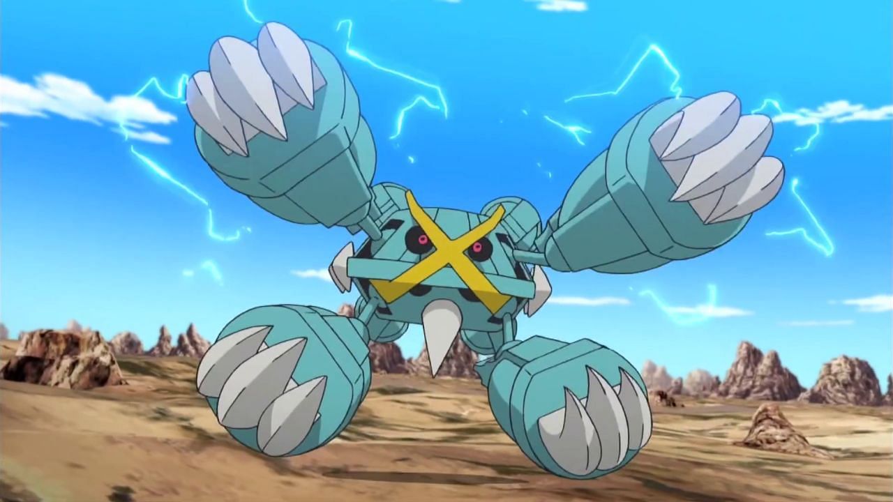 Mega Metagross as seen in the anime (Image via The Pokemon Company)