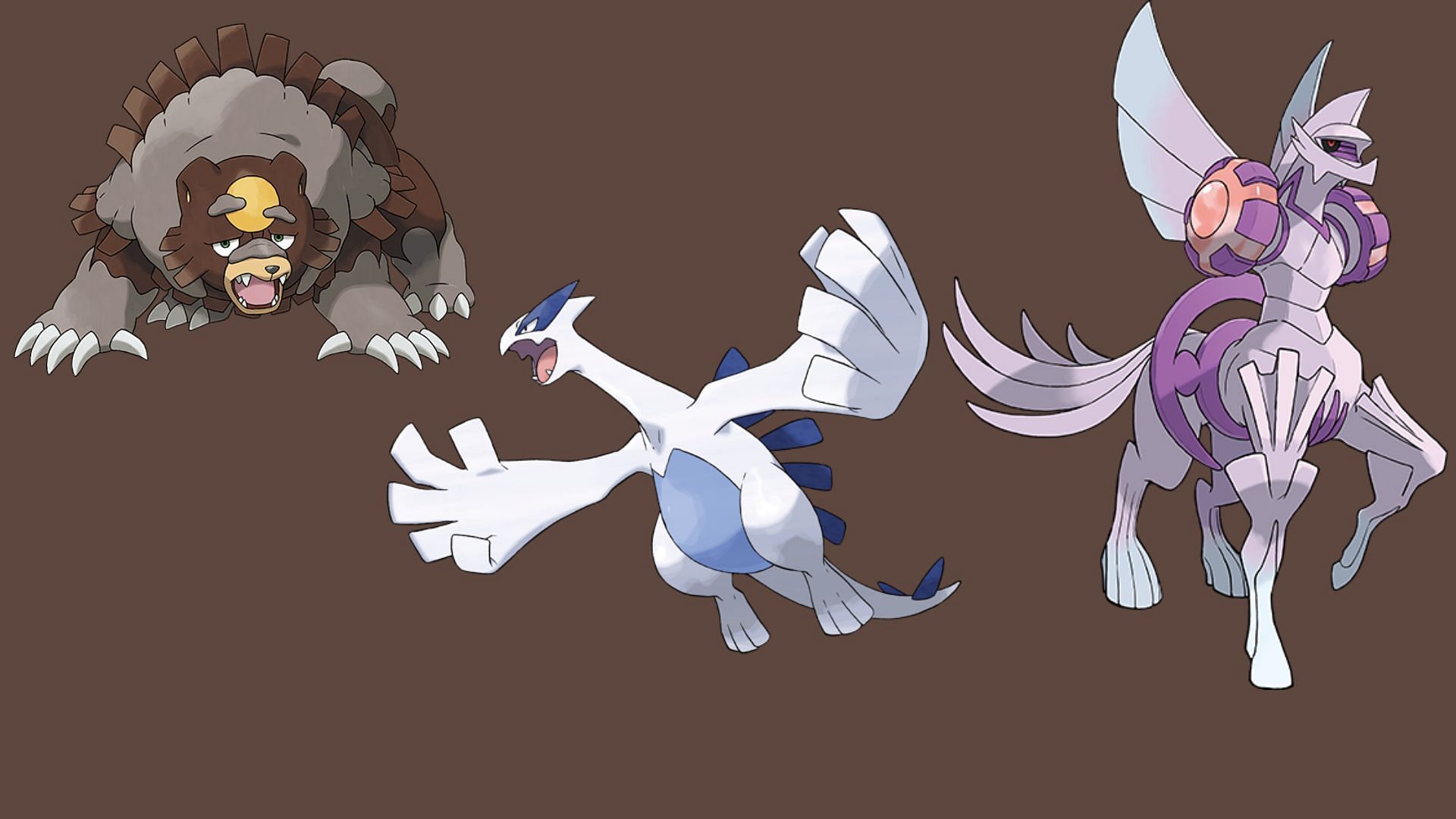 Origin Forme Palkia, Shadow Ursaluna, and Shadow Lugia (Image via TPC)