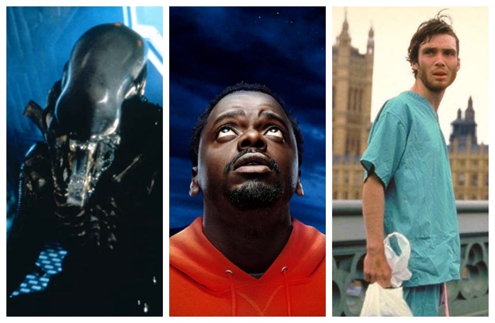 Alien, Nope, and 28 Days Later (Image via Paramount/20th Century/Universal)