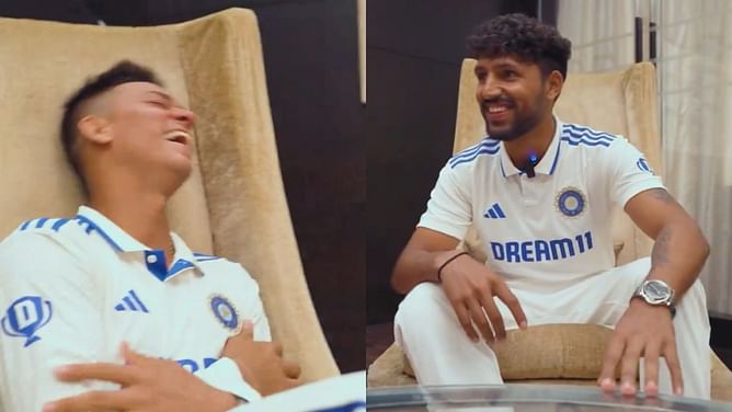 [Watch] "Isko hatao" - Dhruv Jurel and Yashasvi Jaiswal's fun banter ahead of wicketkeeper's likely Team India debut