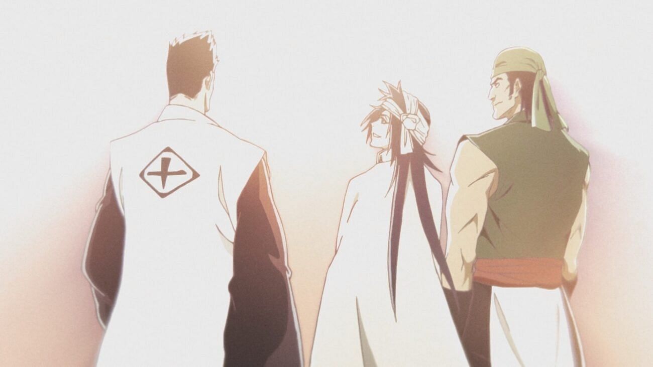  Kūkaku, Ganju, and Kaien Shiba as seen in Bleach (Image via Studio Pierrot)