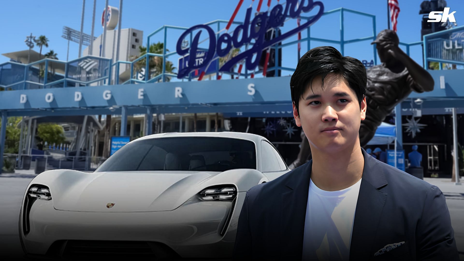 Dodgers superstar Shohei Ohtani makes a swanky spring training arrival in $151,400 Porsche 911 Targa