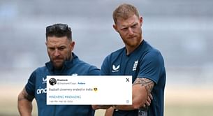 "Bazball clownery ended in India" - Fans react as England lose to India by 5 wickets in Ranchi to lose Test series